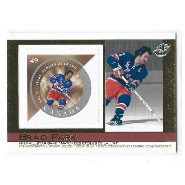 Brad Park 2004 Pacific Canada Post NHL All-Stars Stamp card #28