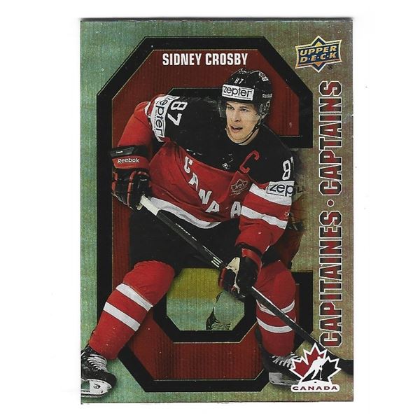 Sidney Crosby 2021-22 Tim Hortons Team Canada Captains card CC-5