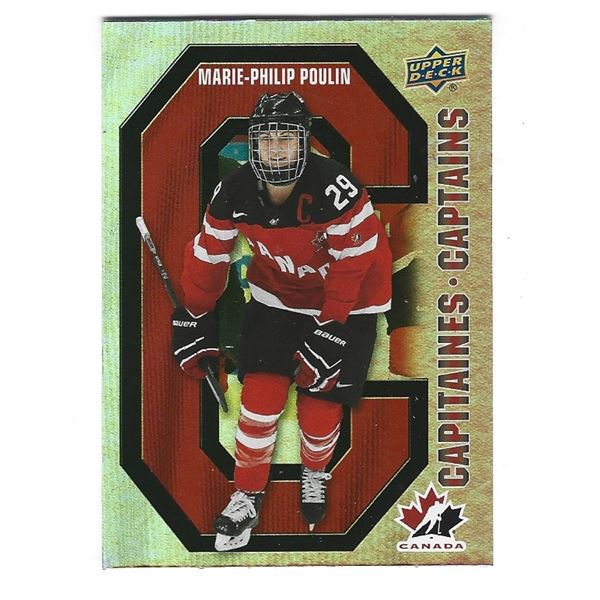 Marie-Philip Poulin 2021-22 Tim Hortons Team Canada Captains card CC-7