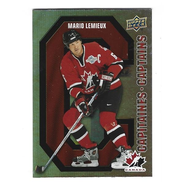 Mario Lemieux 2021-22 Tim Hortons Team Canada Captains card CC-9