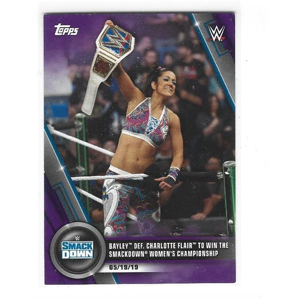 2020 Topps WWE Women's Division #32 Bayley Purple #d 58/99
