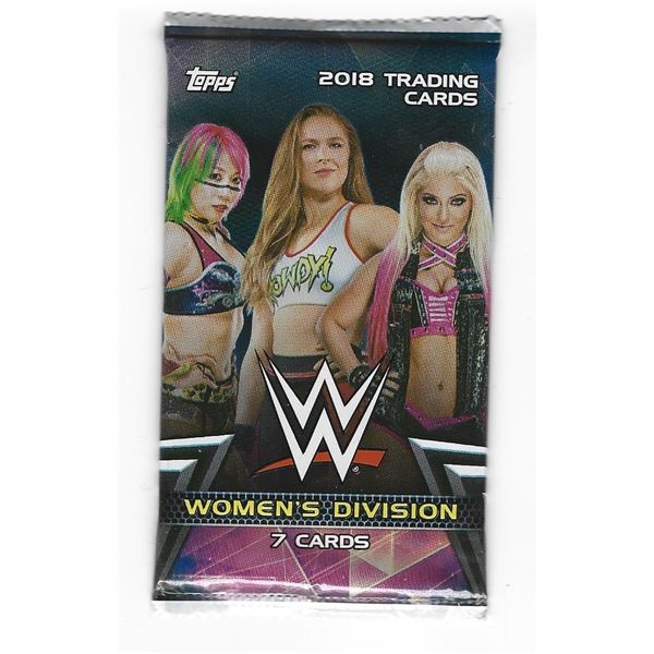 2018 Topps WWE Womens Division Pack with 7 cards per pack