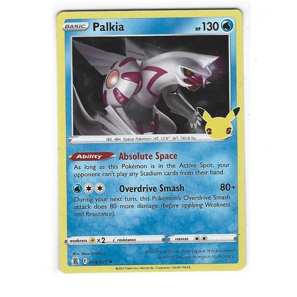 Pokemon Celebrations Holo Palkia 004/025