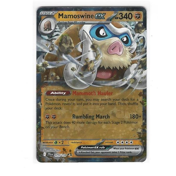 Pokemon Mamoswine Ex Double Rare Holo 079/159