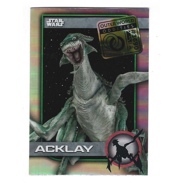 2025 Topps Chrome Star Wars Underworld Oddities card UO-1 Acklay