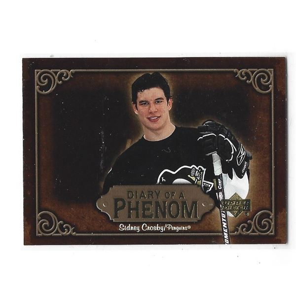Sidney Crosby 2005-06 Upper Deck Diary of A Phenom Rookie Insert card DP18
