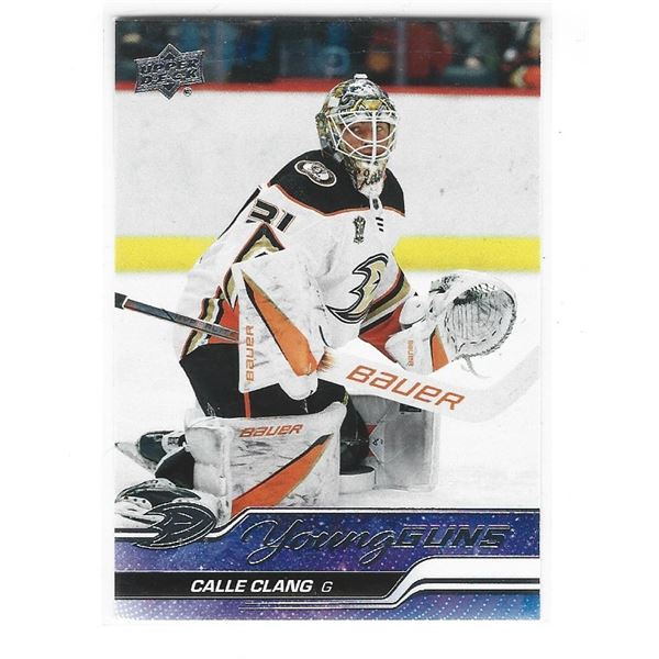 Calle Clang 2023-24 Upper Deck Young Guns Rookie card #709