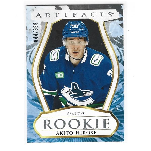 Akito Hirose 2023-24 UD Artifacts Rookie card #181 #d 644/999