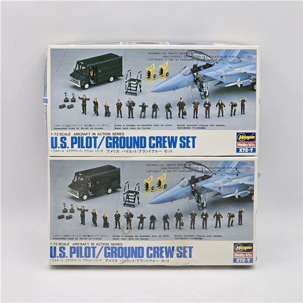 Pair of Hasegawa Model Crew Sets