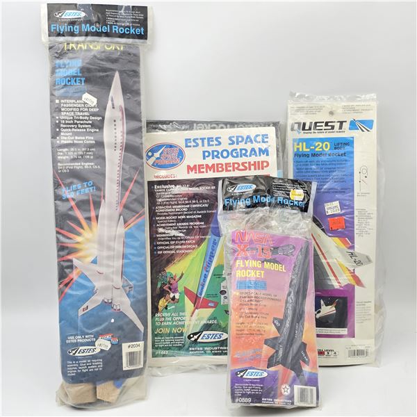 Estes Model Rocket Kit Lot of 4