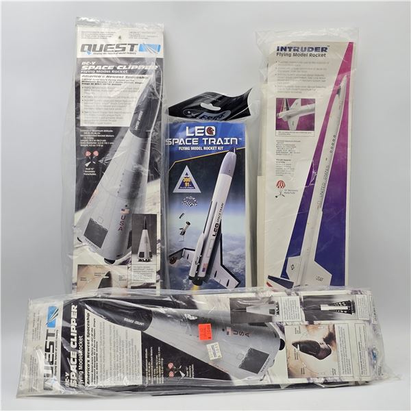 Quest Model Rocket Kit Lot of 4