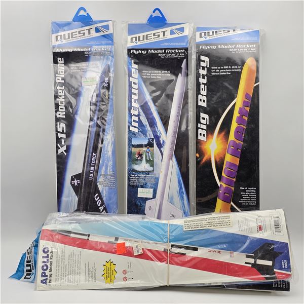 Quest Model Rocket Kit Lot of 5
