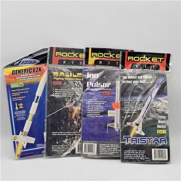 Custom Rocket Co Model Kit Lot of 4