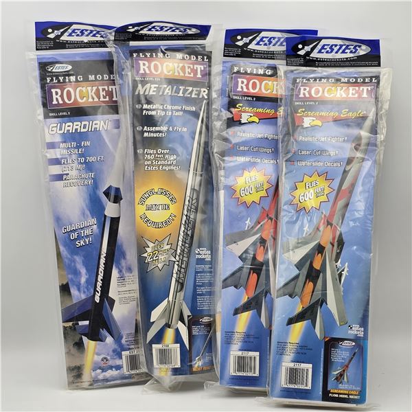 Estes Model Rocket Kit Lot of 4