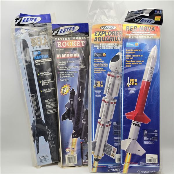 Estes Model Rocket Kit Lot of 4