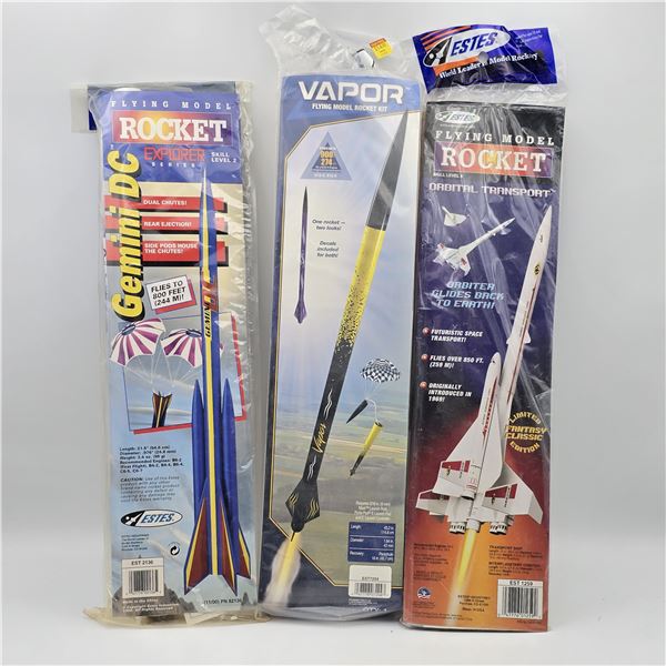 Estes Model Rocket Kit Lot of 3