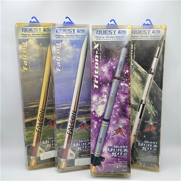 Quest Model Rocket Kit Lot of 4