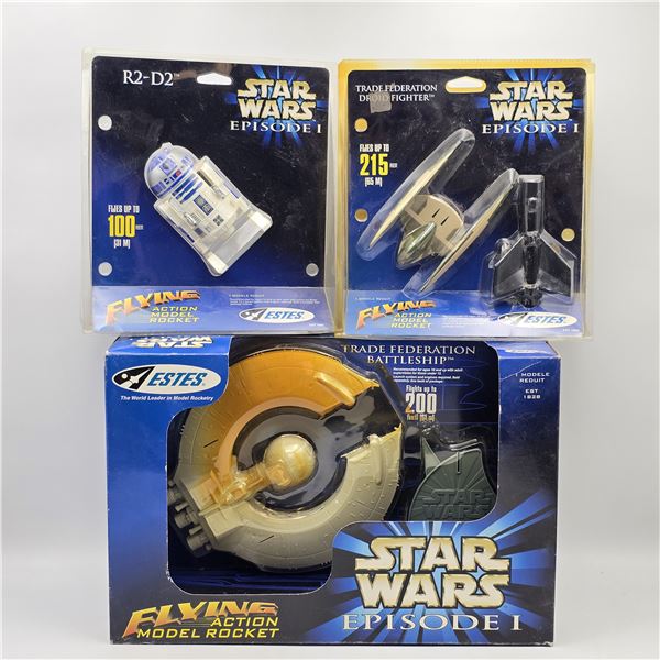 Estes Star Wars Rocket Lot of 3
