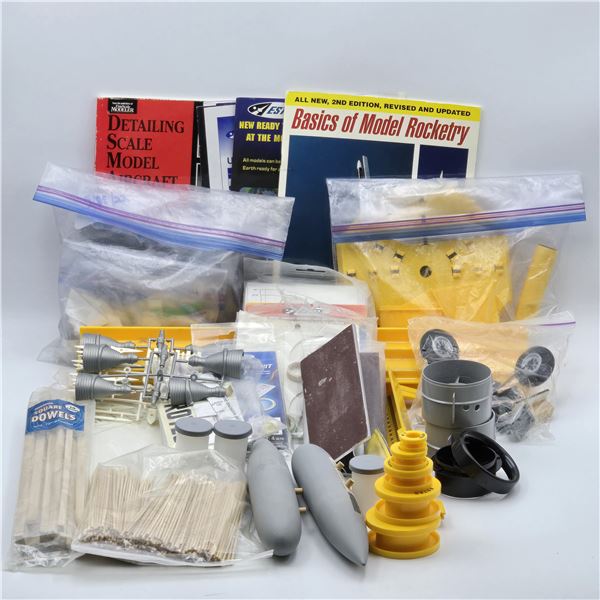 Model Rocket Book and Accessory Lot