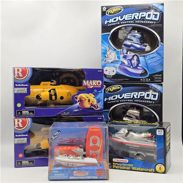 RC Boats & Hovercraft Lot of 6