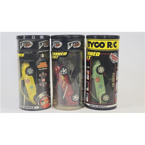 Tyco RC Canned Heat Cars Lot of 3
