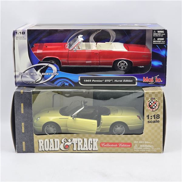 Pair of 1:18 Scale Diecast Models
