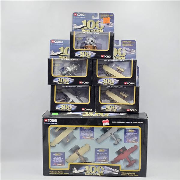 Lot of 6 Assorted Corgi Model Planes.
