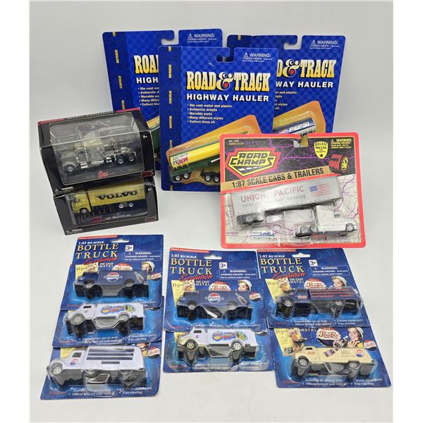 Diecast Trucks & Haulers Lot of 13