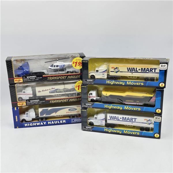 Diecast Transport Hauler Lot of 6