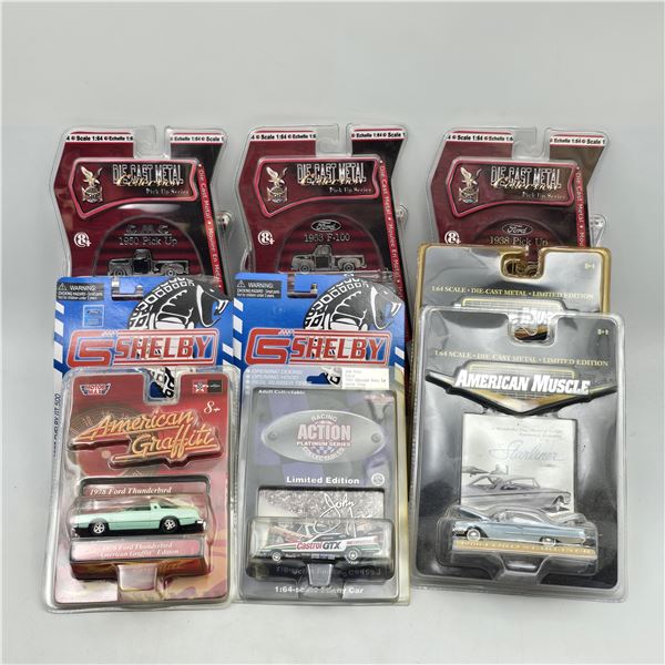 Diecast Pickup & Muscle Car Lot of 9