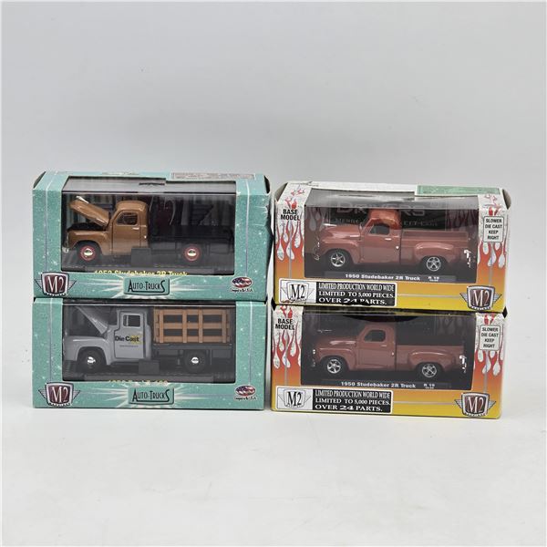 M2 Machines Truck Lot of 4 Studebaker & Ford
