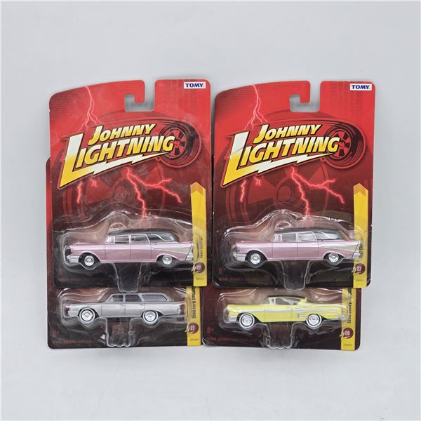 Lot of 4 Johnny Lighting Die Cast Car Models