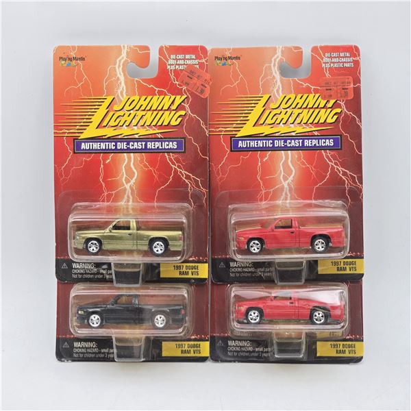 Lot of 4 Johnny Lighting Die Cast Car Models