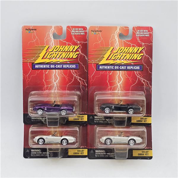 Lot of 4 Johnny Lighting Die Cast Car Models