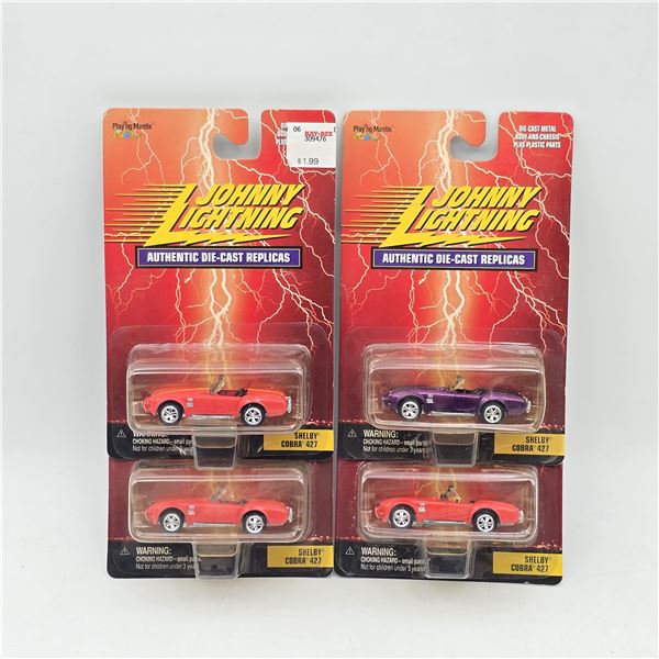 Lot of 4 Johnny Lighting Die Cast Car Models