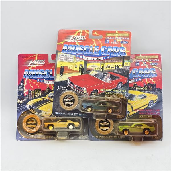 Lot of 3 Johnny Lightning Muscle Cars USA Models