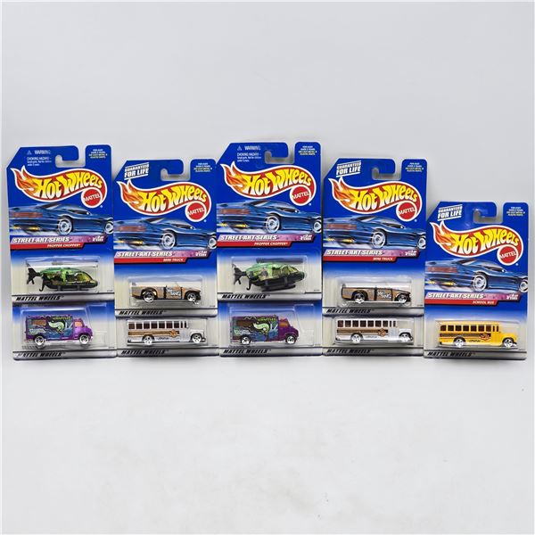 Hot Wheels Street Art Lot of 9
