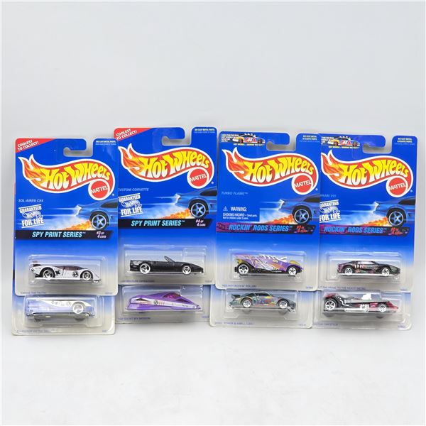 Hot Wheels Spy Print & Rods Lot of 8