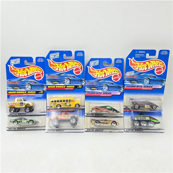 Hot Wheels Techno Bits & Signals Lot of 8