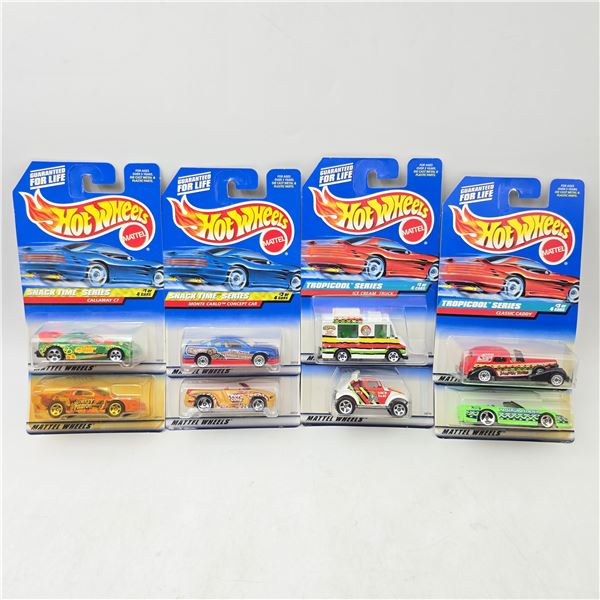 Hot Wheels Tropicool & Snack Time Lot of 8