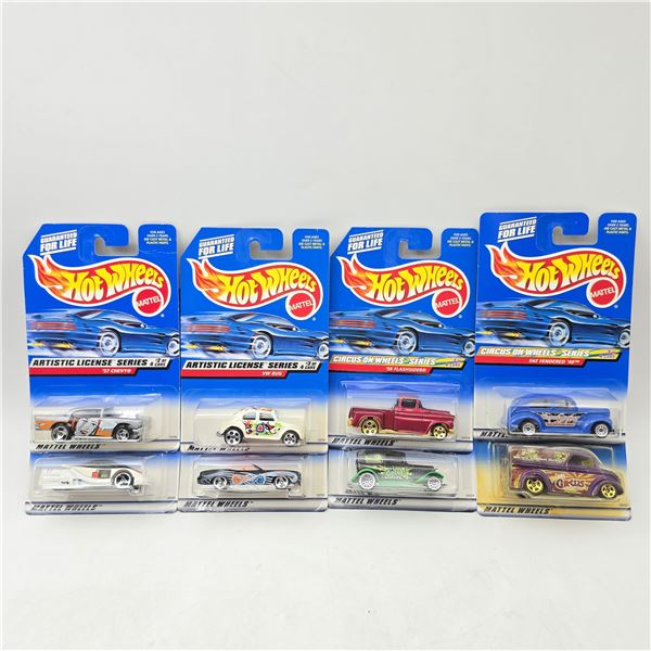 Hot Wheels Artistic & Circus Lot of 8