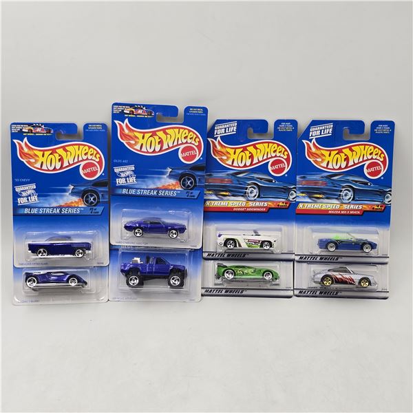 Hot Wheels Blue Streak & Xtreme Lot of 8