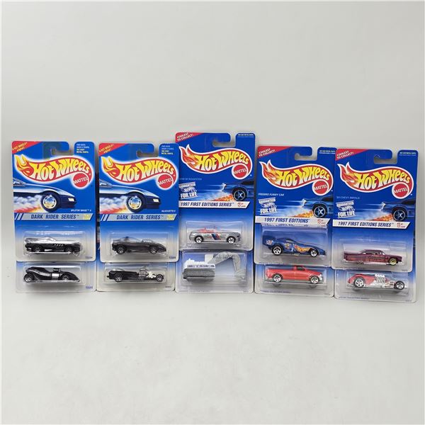 Hot Wheels Dark Rider & First Ed Lot of 10