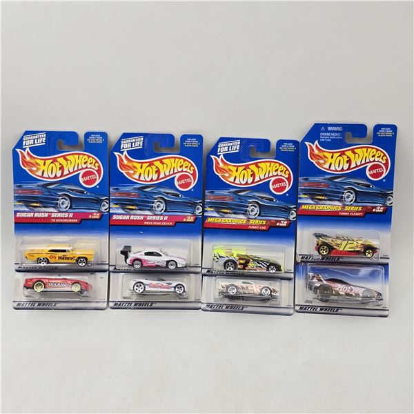 Hot Wheels Mega Graphics & Sugar II Lot of 8