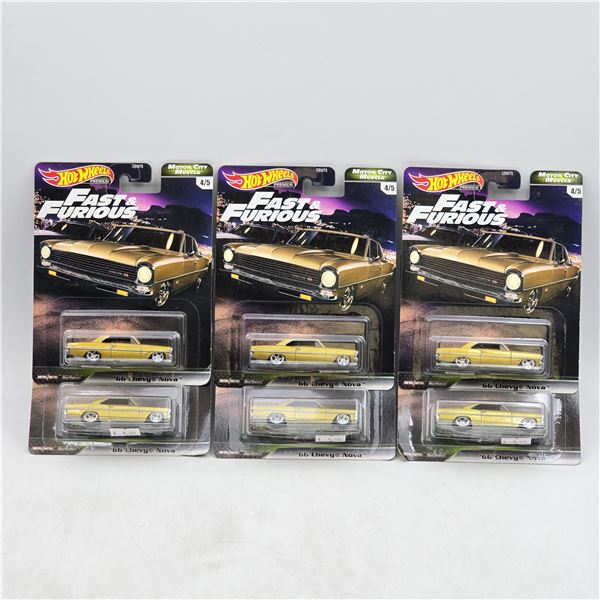 Lot of 6 Hot Wheels Fast & Furious Premiums