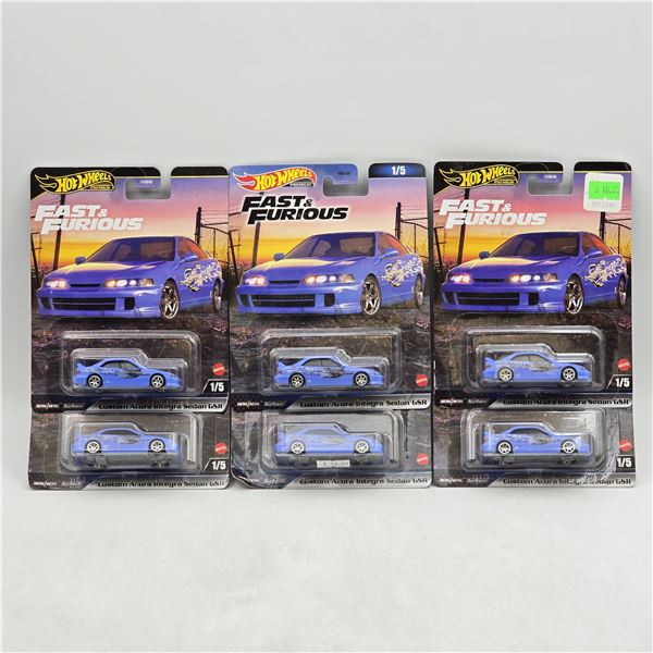 Lot of 6 Hot Wheels Fast & Furious Premiums