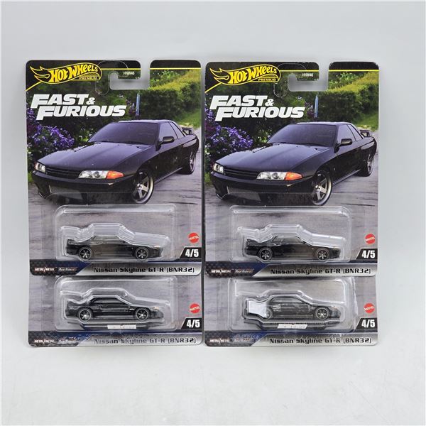Lot of 4 Hot Wheels Fast & Furious Premiums
