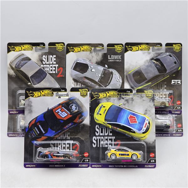Lot of 10 Hot Wheels Slide Street 2 Premiums