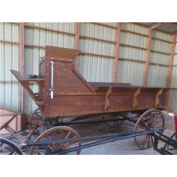 Horse-Drawn Parade-Style Wood Wagon, 10 ft., with Wood Spoked Wheels, Extra Driver’s Seat — Always