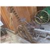 Image 1 : Massey-Harris Horse-Drawn 5 ft. Sickle Mower, Steel Wheels, Functional — Stored Indoors